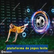 plataforma de jogos teste